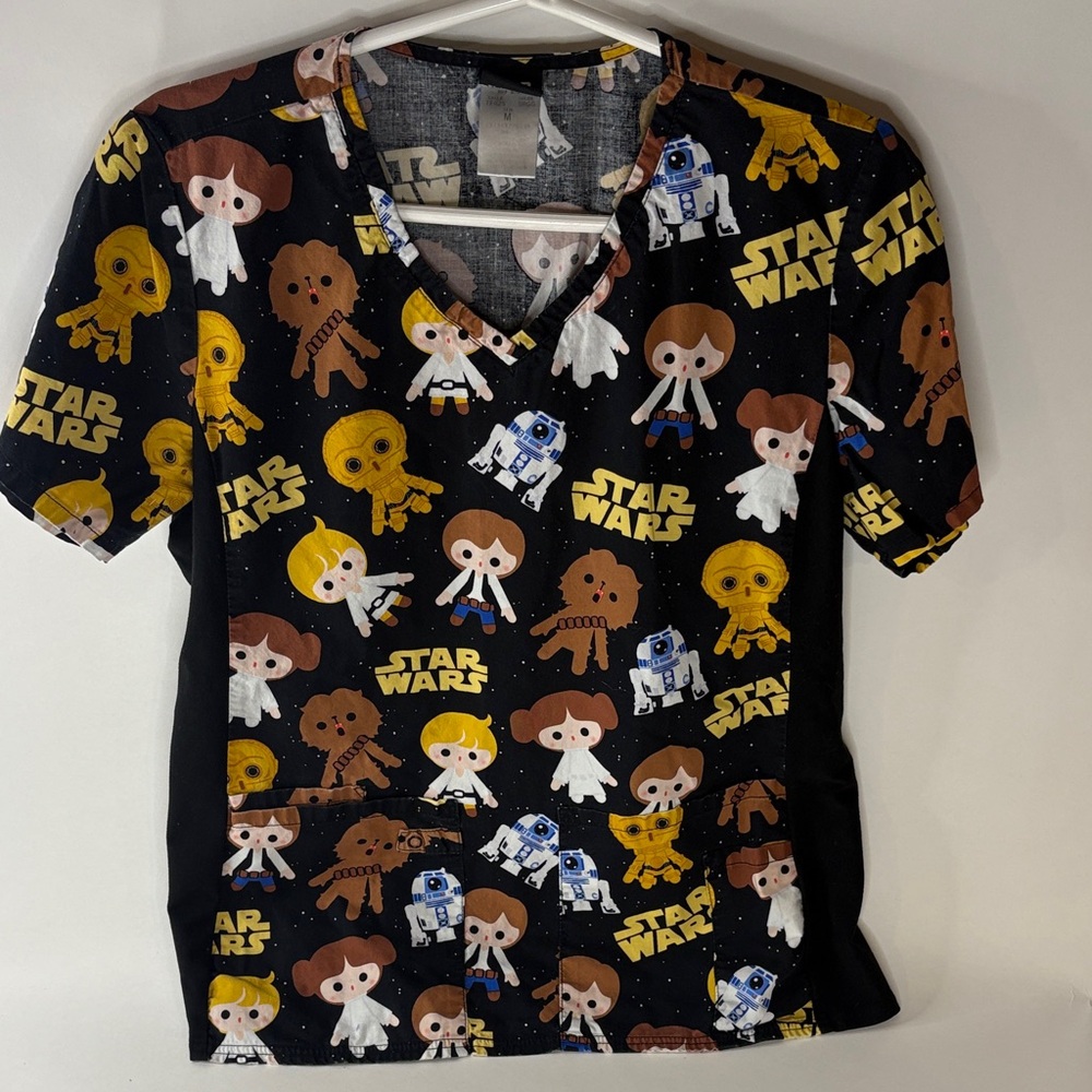 Star Wars Black and Yellow Women's Top